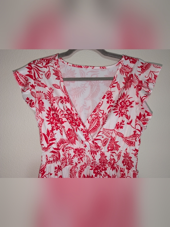 Floral Maxi Dress With Empire Waist Size Large - Picture 2 of 7